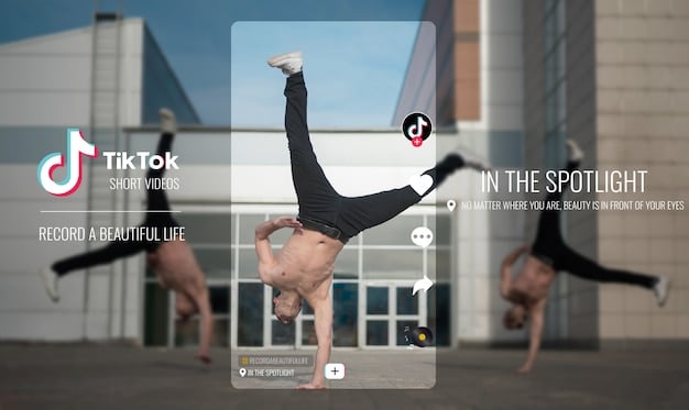 A split-screen image showing a popular TikTok dance challenge on one side and a screenshot of a news article about a dancer who gained fame from the challenge on the other side, illustrating the transition from trend to career.