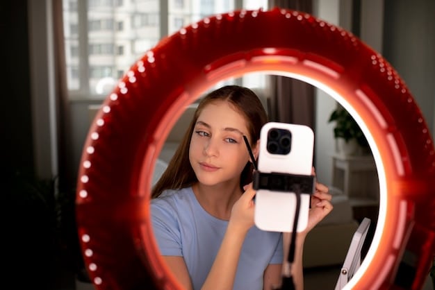 A close-up shot of a micro-influencer interacting with their followers in the comments section of an Instagram post, highlighting the personal connection and engagement.