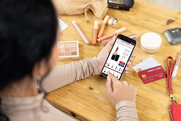 A close-up of a mobile phone screen showing a TikTok user browsing products within the TikTok Shop. The interface is clean and user-friendly, with product images, prices, and 