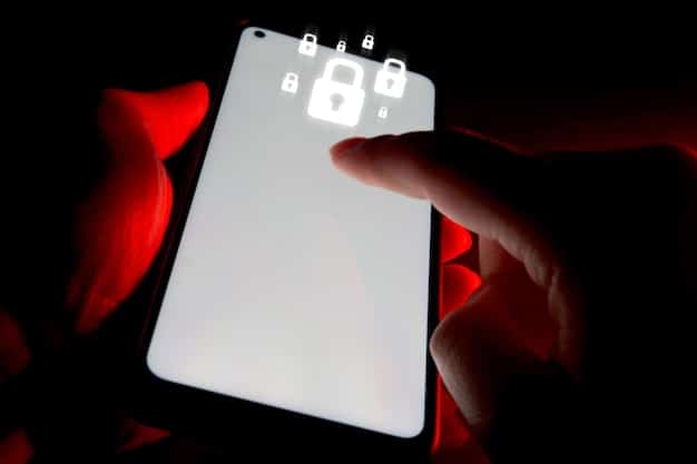 A close-up of a smartphone screen displaying blurred text messages, with dramatic lighting and a sense of secrecy, symbolizing the privacy breach and potential scandal.