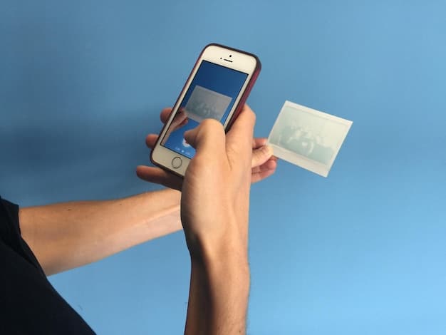 A dynamic shot of a person's hands holding a smartphone displaying an Instagram post. The post features a visually appealing product image with a clear call-to-action button. The background is blurred, drawing focus to the smartphone screen and the engaging content.