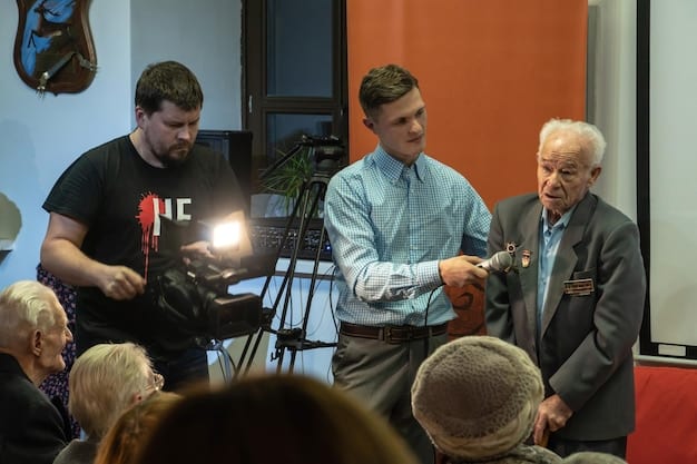 The actor on a film set, engaged in a serious conversation with the director and crew. The lighting is professional and cinematic, highlighting his focus and dedication.