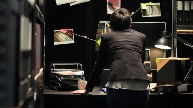 A behind-the-scenes shot of the director and the artist in a serious discussion, with storyboards and monitors visible in the background. The atmosphere is tense but focused.
