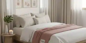 Dormitorio zen con elementos decorativos de SHEIN para un ambiente relajante