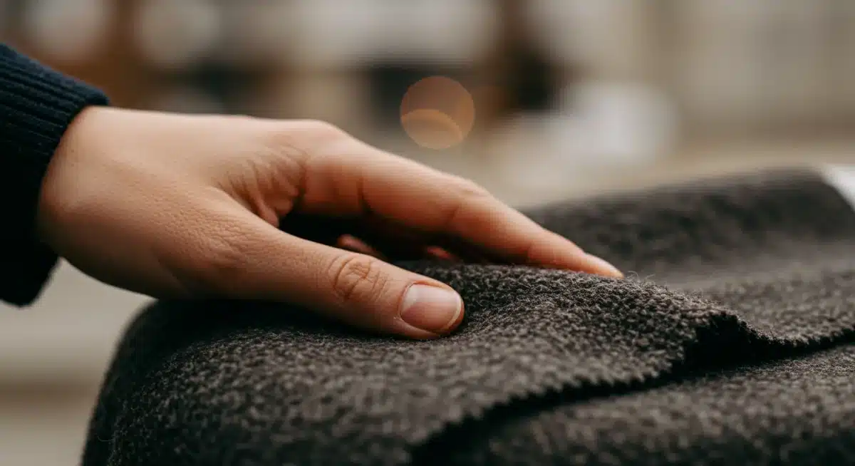 Textura suave y cálida de la lana, uno de los tejidos de invierno 2026 más populares