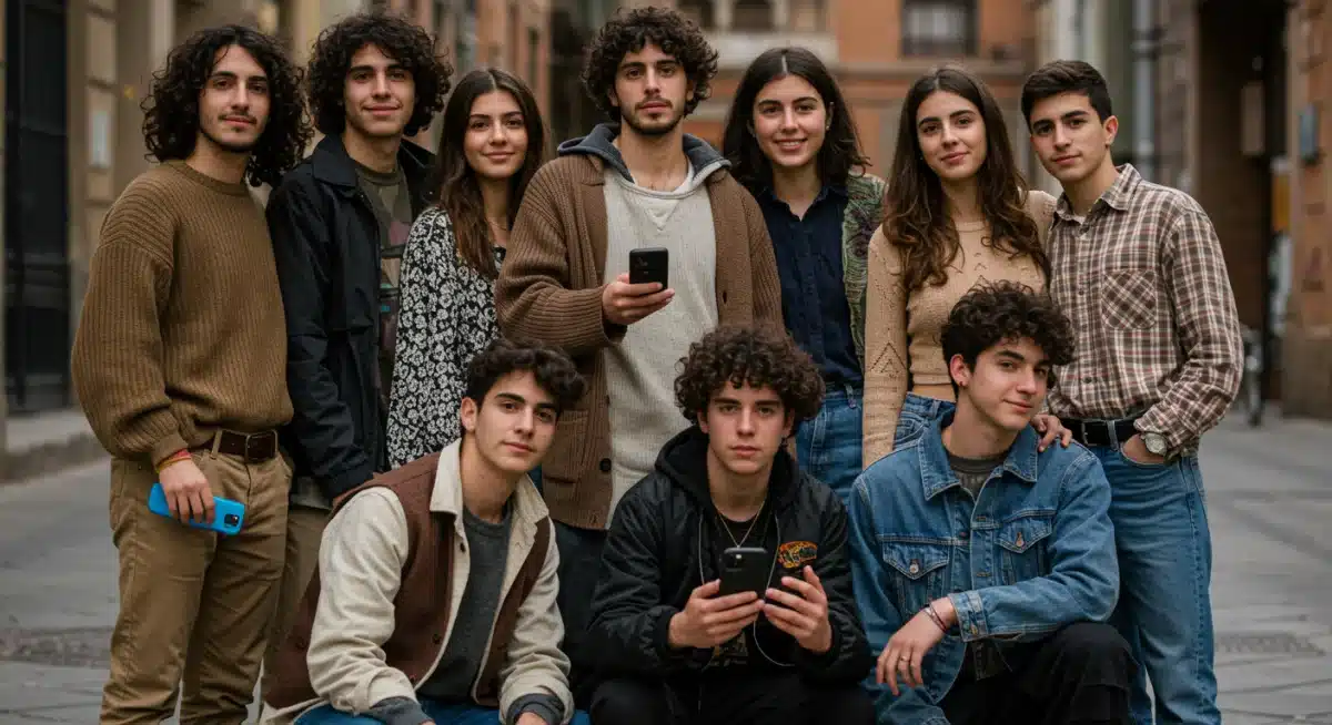 Influencers españoles mostrando microtendencias de moda sostenible en redes sociales.