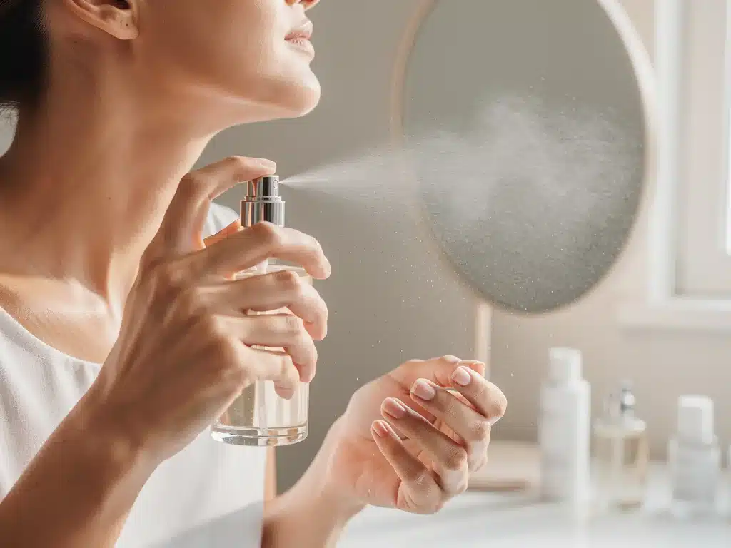 Persona aplicando perfume en puntos de pulso para maximizar la duración de la fragancia en invierno.